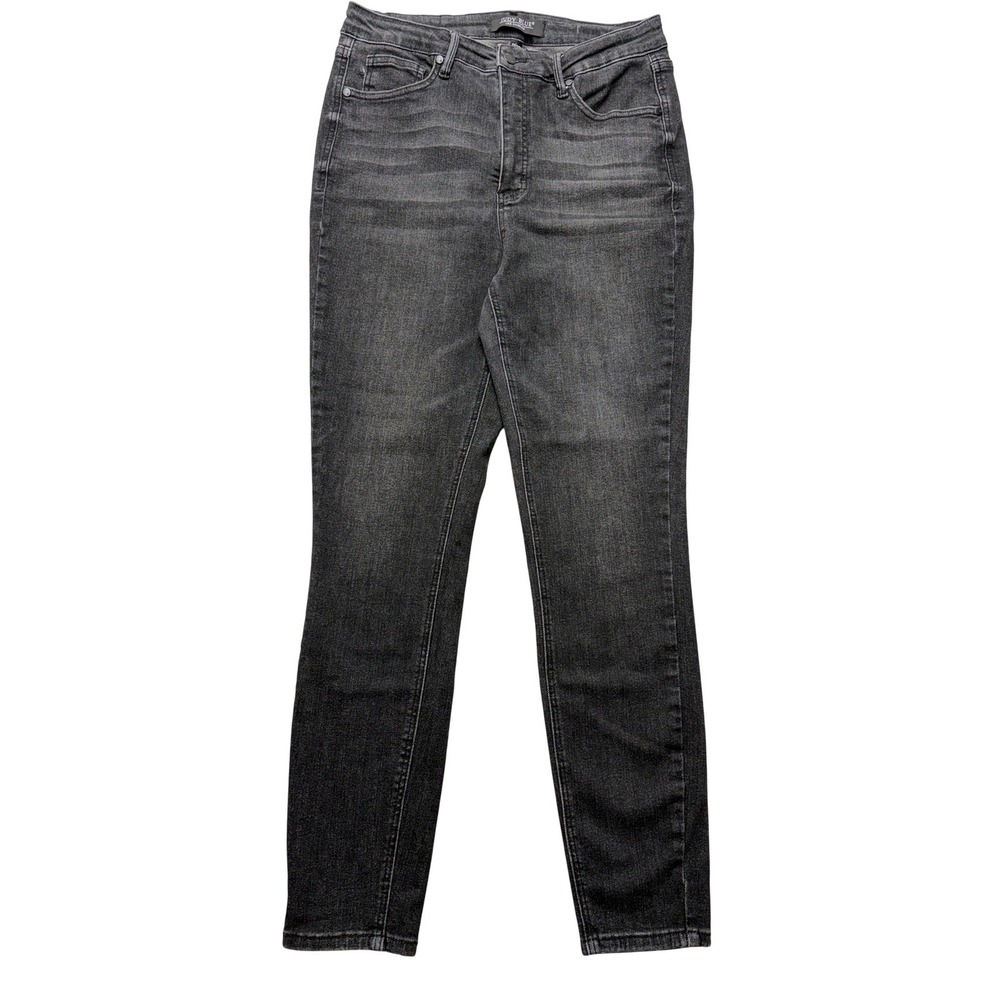Judy Blue Skinny Jeans‎ Womens 11/30 Gray Charcoal Wash Mid Rise Stretch